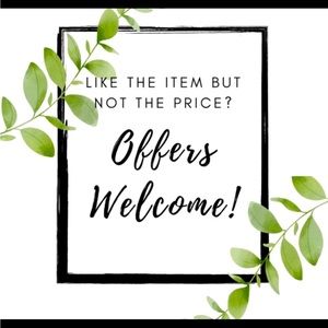 Offers Welcome! ☺️